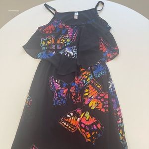 NWOT Butterfly Pattern Sheer Sundress